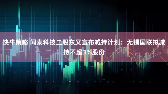 快牛策略 闻泰科技二股东又宣布减持计划：无锡国联拟减持不超3%股份